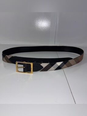 Burberry Nova Check Pattern Belt Size 36/90